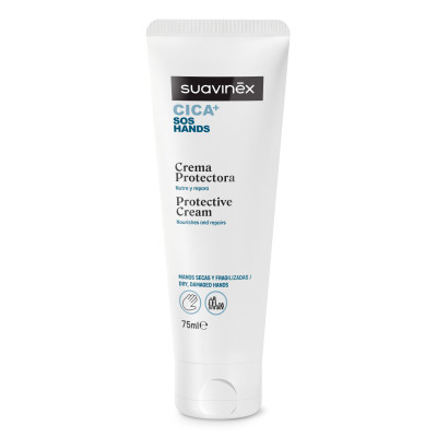 Suavinex CICA+ SOS HANDS Protective Hand Cream - крем для рук для сухой или поврежденной кожи, для всей семьи • 75 мл