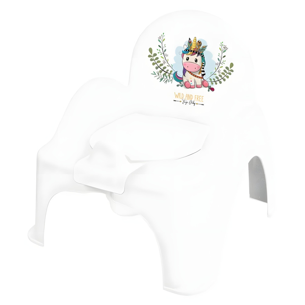 Tega Wild Free Unicorn - горшок-кресло • White / Pink