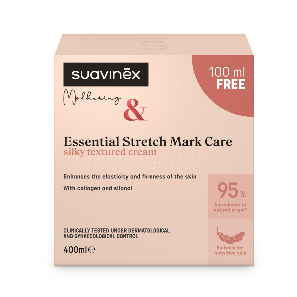 Suavinex Mothering Essential Stretch Mark Care - крем от растяжек во время и после беременности • 400 мл