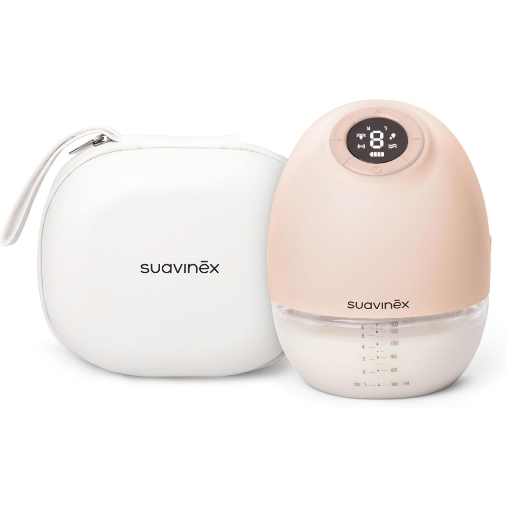 Suavinex Mothering Hands-free Breast Pump - електричний портативний молоковідсмоктувач hands-free, з резервуаром на 180 мл • White Suavinex Mothering Hands-free Breast Pump - електричний портативний молоковідсмоктувач hands-free, з резервуаром на 180 мл • White