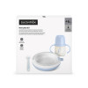 Suavinex Wild Free Warm Plate SET - набір дитячого посуду для годування з термотарілкою, від 6 місяців • Блакитний