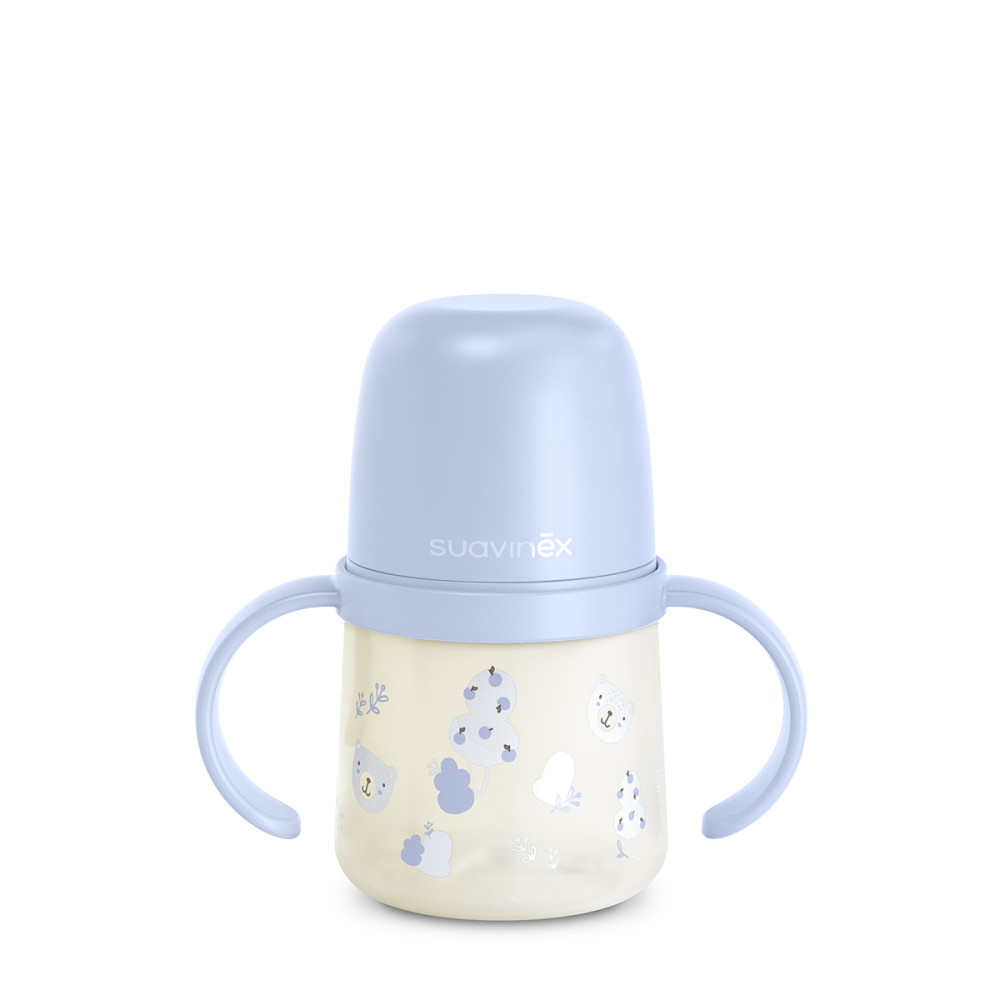 Suavinex Wild Free Warm Plate SET - набір дитячого посуду для годування з термотарілкою, від 6 місяців • Блакитний