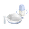 Suavinex Wild Free Warm Plate SET - набір дитячого посуду для годування з термотарілкою, від 6 місяців • Блакитний Suavinex Wild Free Warm Plate SET - набір дитячого посуду для годування з термотарілкою, від 6 місяців • Блакитний