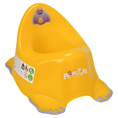 Tega Monsters - детский горшок с противоскользящим покрытием • Yellow Tega Monsters - детский горшок с противоскользящим покрытием • Yellow