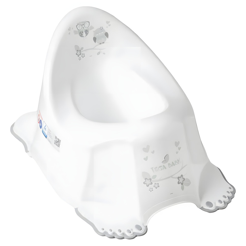 Tega Owls - детский горшок с противоскользящим покрытием • White