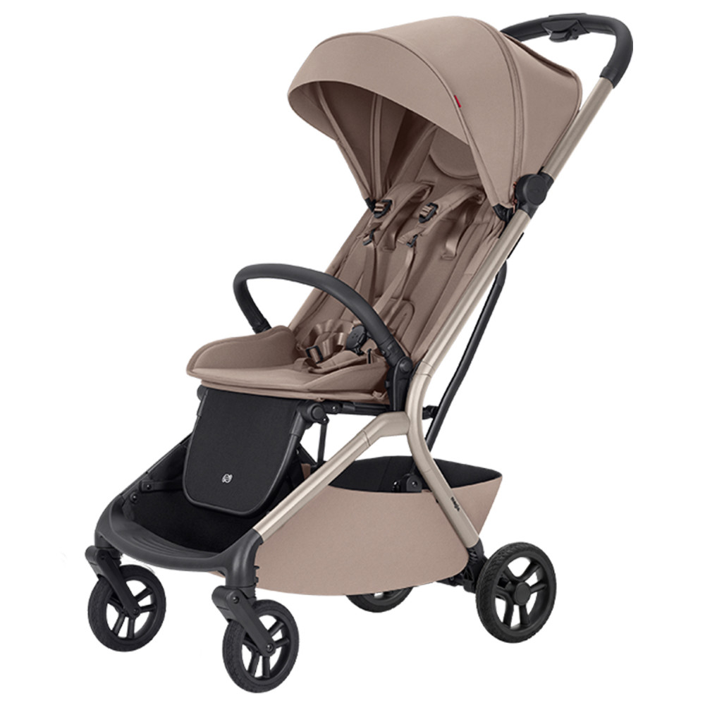 Carrello Magia 2.0 CRL-5655 - ультралёгкая прогулочная коляска Карелло Магия, прогулочный возок для путешествий, размер ручной клади, автоматическое складывание • Spice Beige