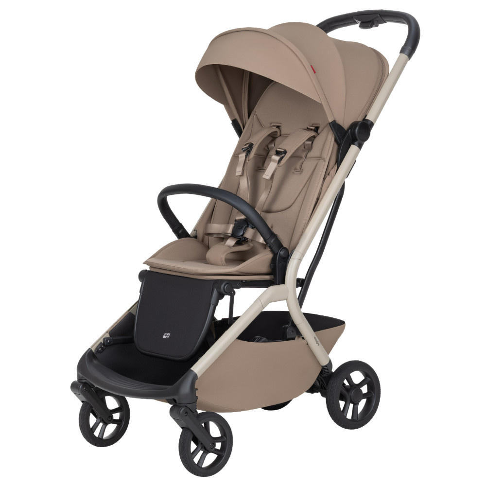 Carrello Magia 2.0 CRL-5655 - ультралёгкая прогулочная коляска Карелло Магия, прогулочный возок для путешествий, размер ручной клади, автоматическое складывание • Spice Beige