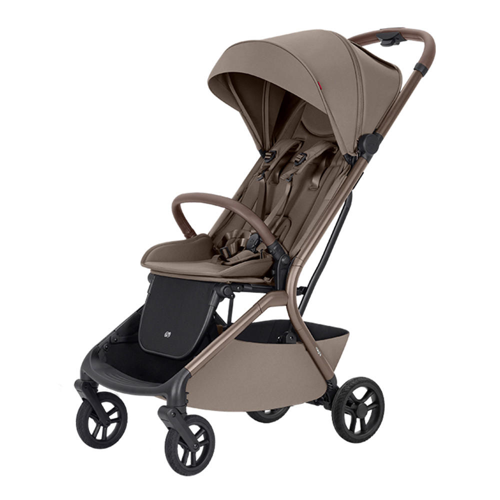 Carrello Magia 2.0 CRL-5655 - ультралёгкая прогулочная коляска Карелло Магия, прогулочный возок для путешествий, размер ручной клади, автоматическое складывание • Cocoa Beige