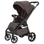 Carrello Bravo Carbon 2026 CRL-5530 - всесезонная прогулочная коляска с подсветкой (телескопическая ручка, магнитный замок ремней) • Mineral Brown