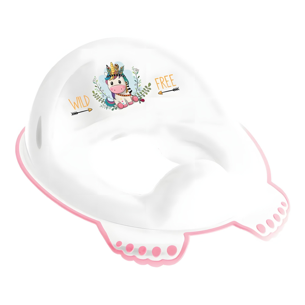 Tega Wild Free Unicorn - детская накладка на унитаз • White / Pink