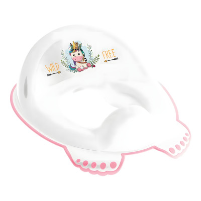 Tega Wild Free Unicorn - детская накладка на унитаз • White / Pink Tega Wild Free Unicorn - детская накладка на унитаз • White / Pink
