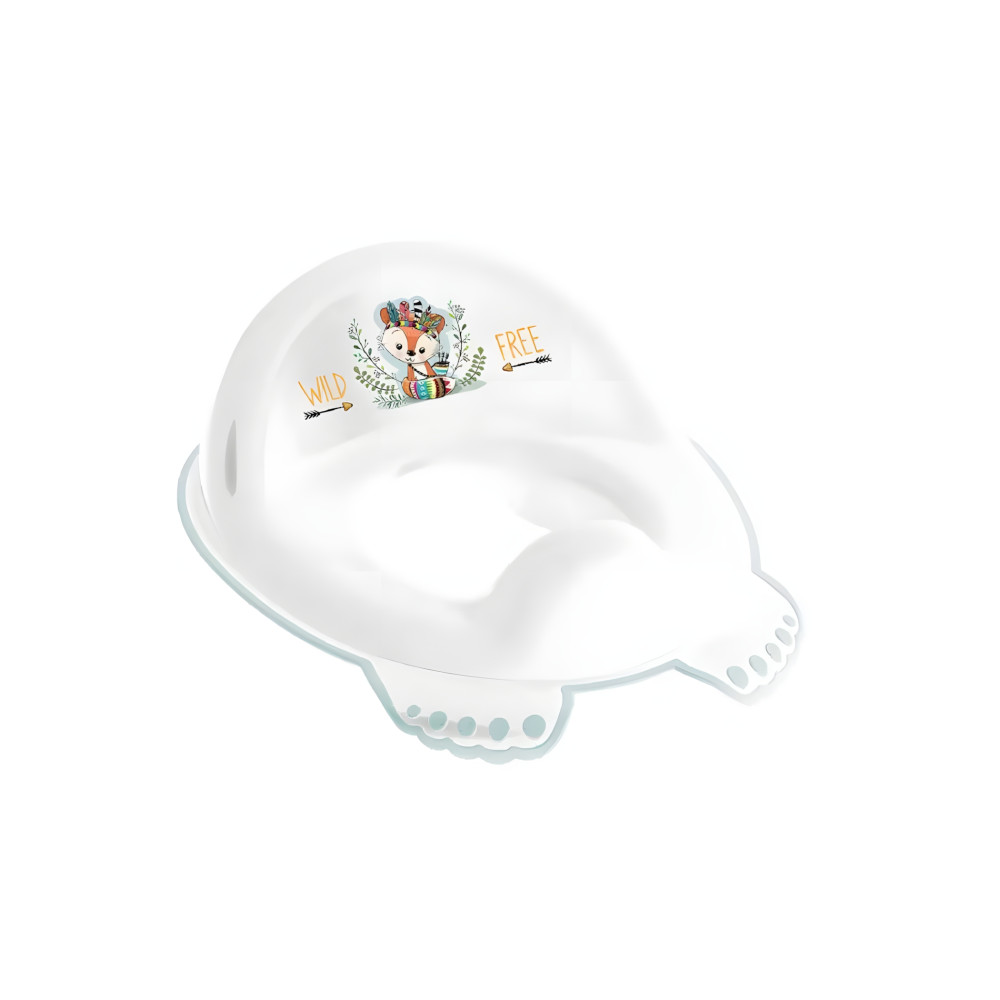 Tega Wild Free Little Fox - детская накладка на унитаз • White / Green