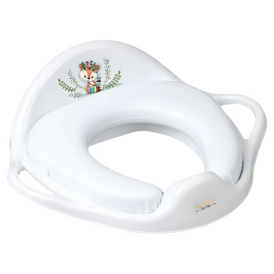 Tega Wild Free Little Fox - детская накладка на унитаз мягкая • White Tega Wild Free Little Fox - детская накладка на унитаз мягкая • White