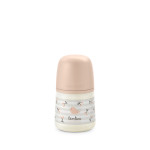 Suavinex Birdies - детская бутылочка для кормления с рождения, 150 мл, с силиконовой соской SX Pro медленного потока • Светло-розовая