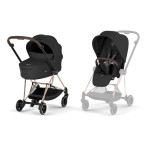 Cybex Mios Comfort - детская коляска премиум 2в1, люлька складывается вместе с шасси • Sepia Black / Rosegold