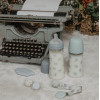 Suavinex Poetry - детская силиконовая физиологическая пустышка 0-6 месяцев,  с рисунком • Светло-голубая