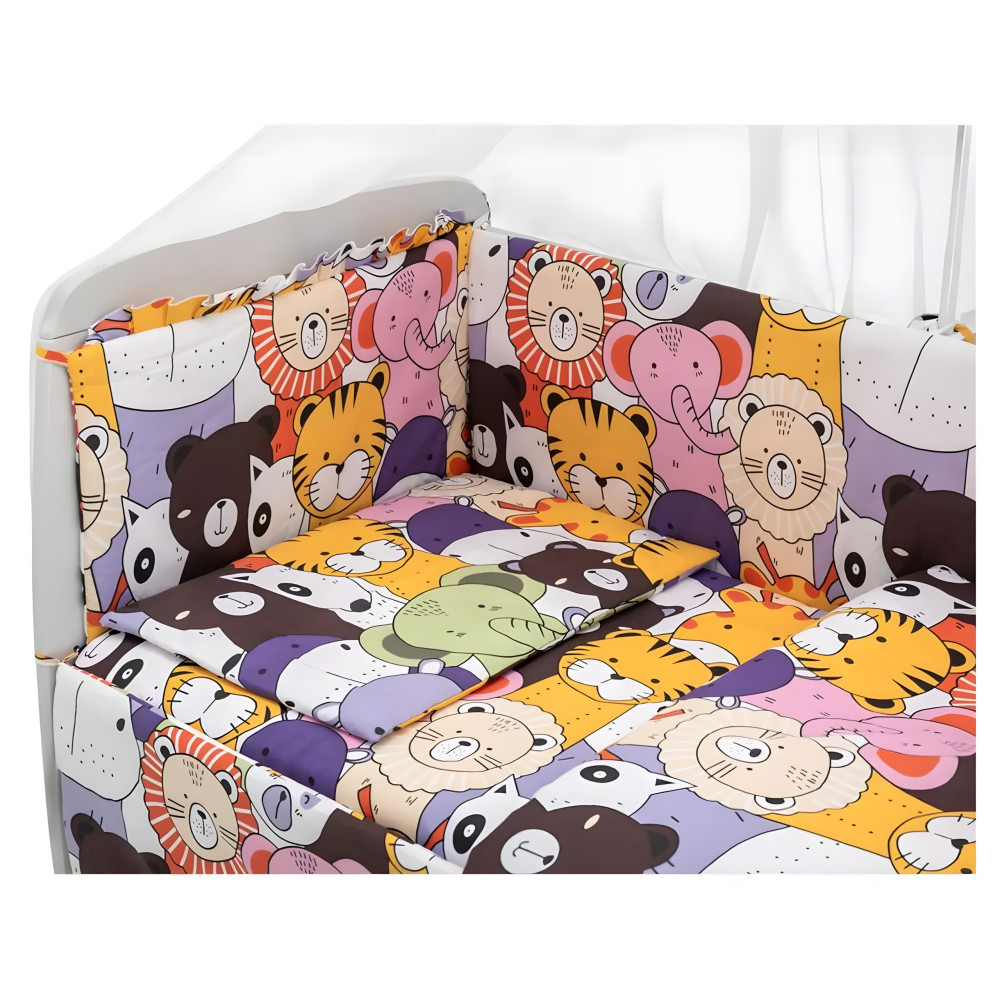 Babyroom Gold RG-08 - детская постель • White Animals Babyroom Gold RG-08 - детская постель • White Animals