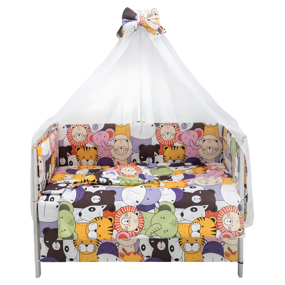 Babyroom Gold RG-08 - детская постель • White Animals