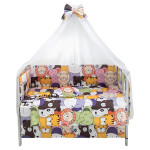 Babyroom Gold RG-08 - детская постель • White Animals Babyroom Gold RG-08 - детская постель • White Animals