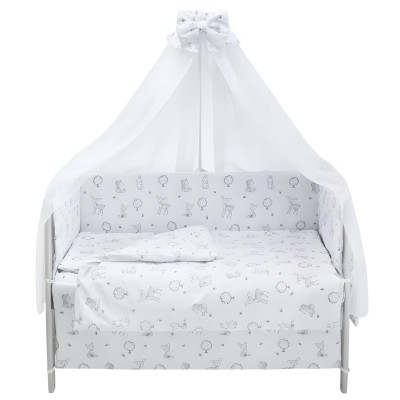 Babyroom Gold RG-08 - детская постель • White Forest Animals Babyroom Gold RG-08 - детская постель • White Forest Animals