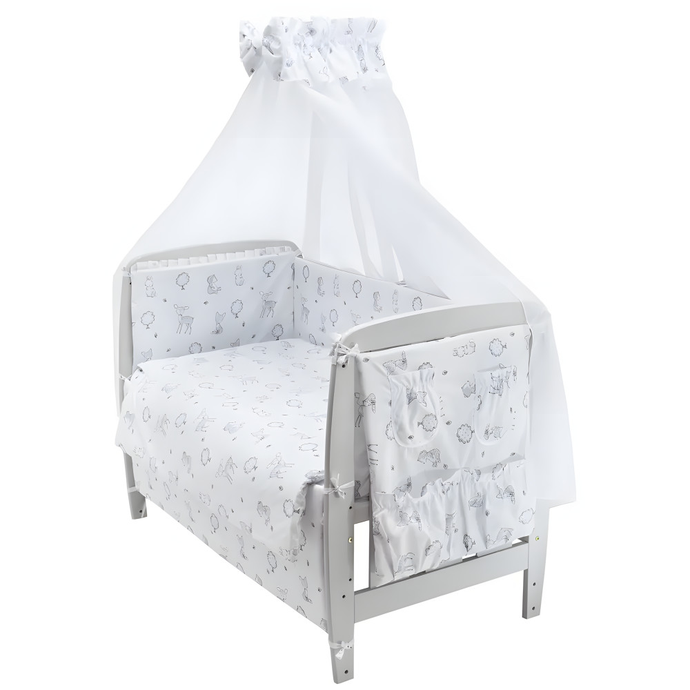 Babyroom Gold RG-08 - детская постель • White Forest Animals Babyroom Gold RG-08 - детская постель • White Forest Animals