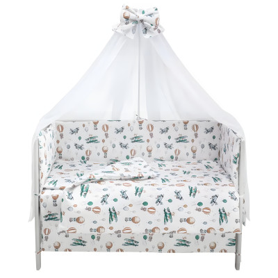 Babyroom Gold RG-08 - детская постель • White Airplanes Babyroom Gold RG-08 - детская постель • White Airplanes