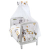 Babyroom Gold RG-08 - детская постель • White Safari