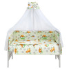 Qvatro Gold RG-08 - детская постель • Light Green Bear Bees