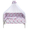 Qvatro Gold RG-08 - детская постель • Grey Pink Cats