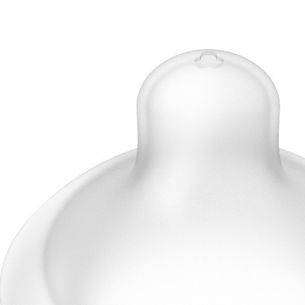 Suavinex SX Pro - силиконовая физиологическая соска для густой пищи, 6м+, в наборе 2 шт. • Прозрачный