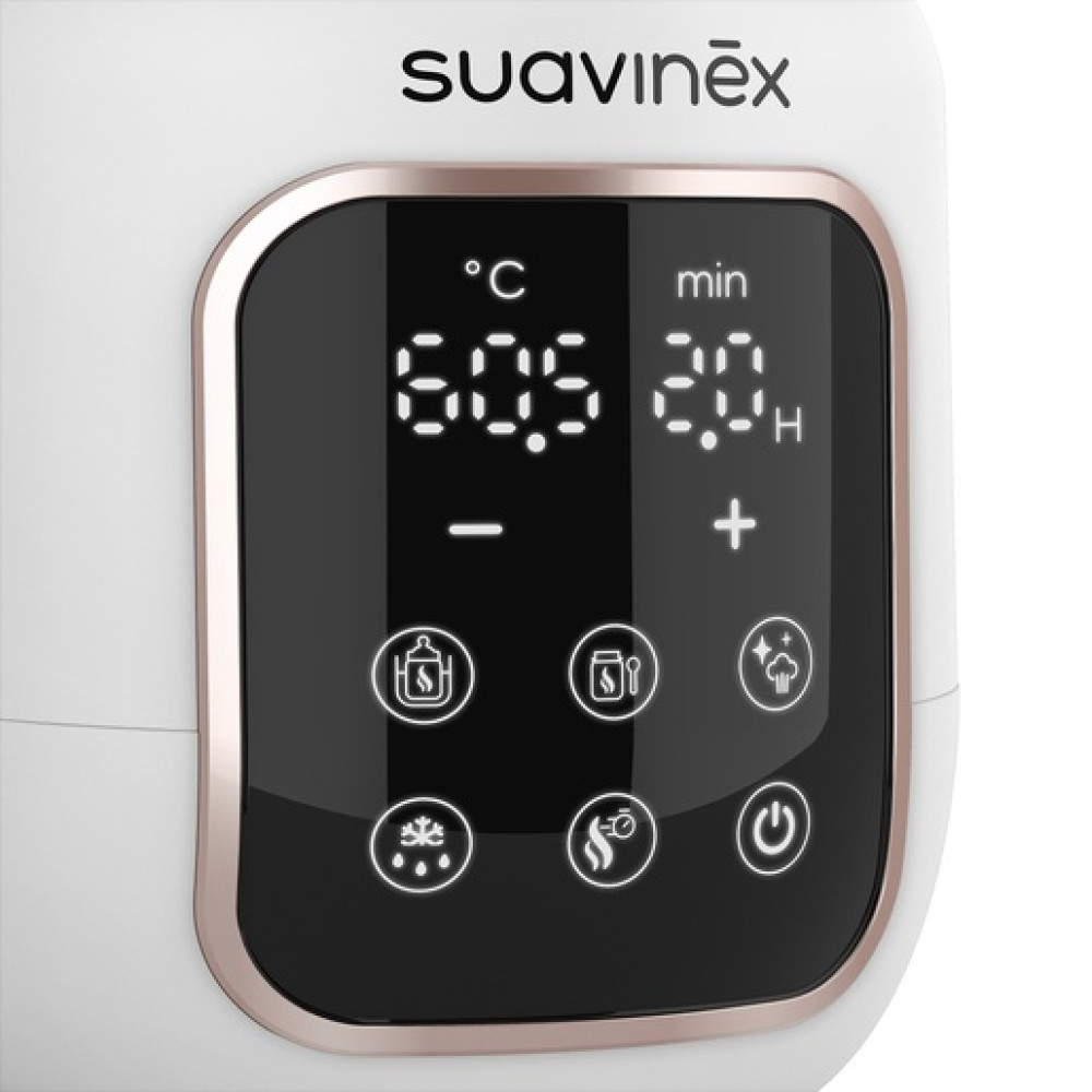 Suavinex Bottle Warmer & Steriliser - електронний підігрівач та стерилізатор для пляшечок • Білий Suavinex Bottle Warmer & Steriliser - електронний підігрівач та стерилізатор для пляшечок • Білий