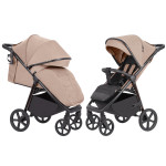 Carrello Bravo Plus CRL-5515 - всесезонная прогулочная коляска с большими колесами • Royal Beige Carrello Bravo Plus CRL-5515 - всесезонная прогулочная коляска с большими колесами • Royal Beige