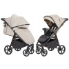 Carrello Bravo Plus CRL-5515 - всесезонная прогулочная коляска с большими колесами • Sable Beige