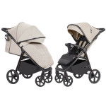 Carrello Bravo Plus CRL-5515 - всесезонная прогулочная коляска с большими колесами • Sable Beige Carrello Bravo Plus CRL-5515 - всесезонная прогулочная коляска с большими колесами • Sable Beige