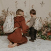 Suavinex Poetry - рюкзак для мами, водонепроникне покриття, термокишеня • Білий з малюнком