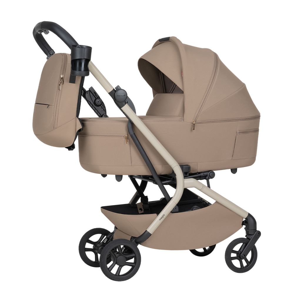 Carrello Magia 2.0 CRL-6655 - легка дитяча коляска 2в1 Каррелло Магія, компактний візок для подорожей, люлька складається разом із рамою, розмір ручної поклажі • Spice Beige Carrello Magia 2.0 CRL-6655 - легка дитяча коляска 2в1 Каррелло Магія, компактний візок для подорожей, люлька складається разом із рамою, розмір ручної поклажі • Spice Beige