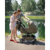 Carrello Magia 2.0 CRL-6655 - легка дитяча коляска 2в1 Каррелло Магія, компактний візок для подорожей, люлька складається разом із рамою, розмір ручної поклажі • Malted Green