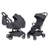 Carrello Magia 2.0 CRL-6655 - легка дитяча коляска 2в1 Каррелло Магія, компактний візок для подорожей, люлька складається разом із рамою, розмір ручної поклажі • Elm Grey