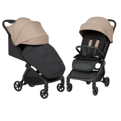 Carrello Atom S CRL-5526 - прогулочная коляска с автоматическим складыванием, для путешествий, компактная, рюкзак для транспортировки в комплекте • Evening Beige 2026
