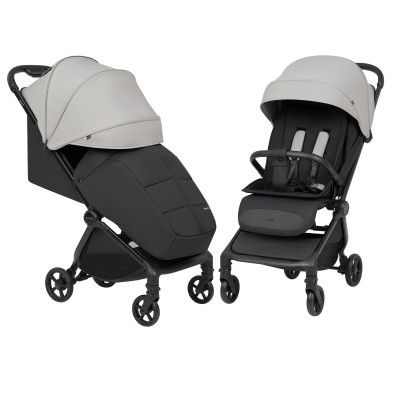 Carrello Atom S CRL-5526 - прогулочная коляска с автоматическим складыванием, для путешествий, компактная, рюкзак для транспортировки в комплекте • Titan Grey 2026