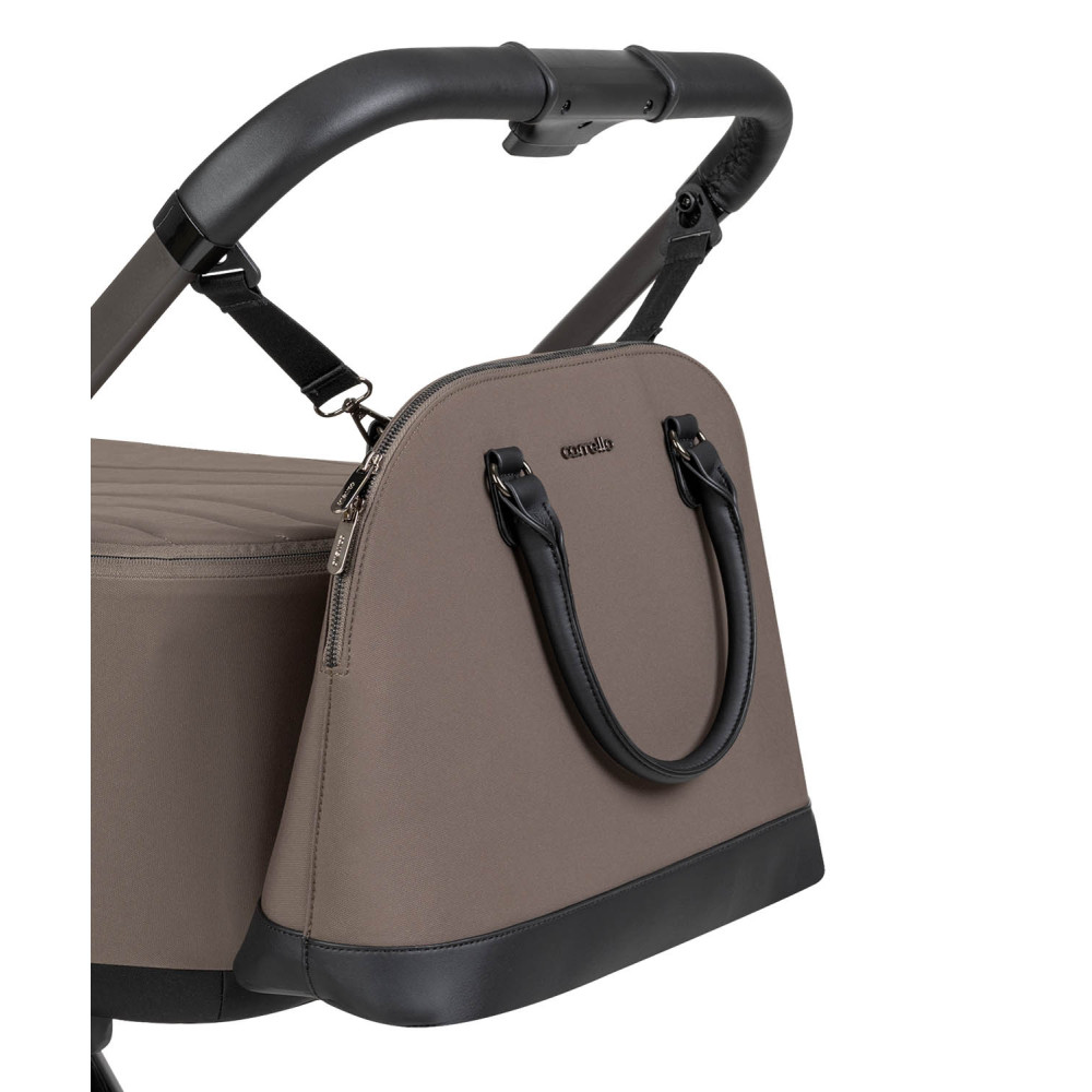 Carrello Ultra F CRL-6557 - детская коляска 2в1, люлька складывается вместе с рамой • Sugar Brown