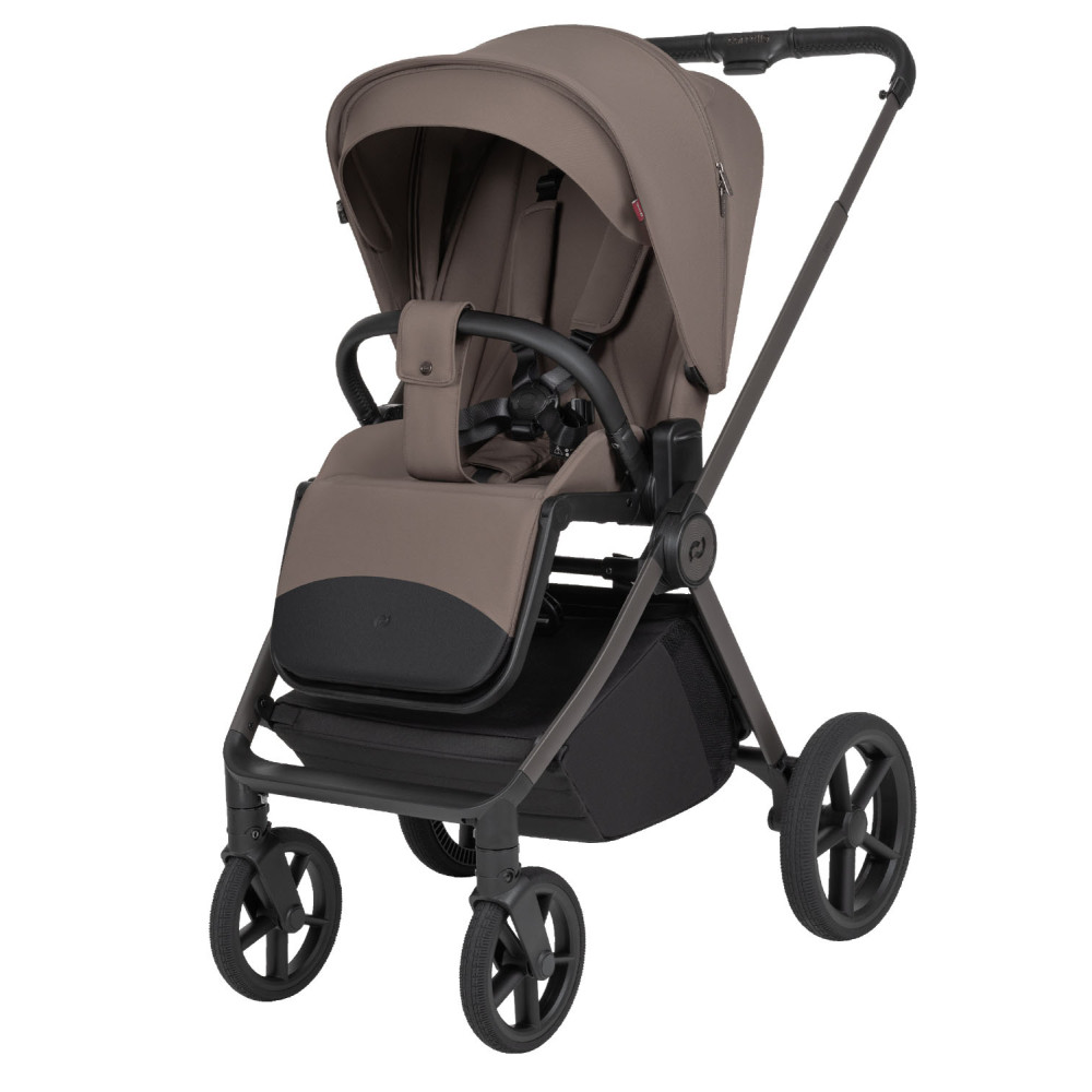 Carrello Ultra F CRL-6557 - детская коляска 2в1, люлька складывается вместе с рамой • Sugar Brown