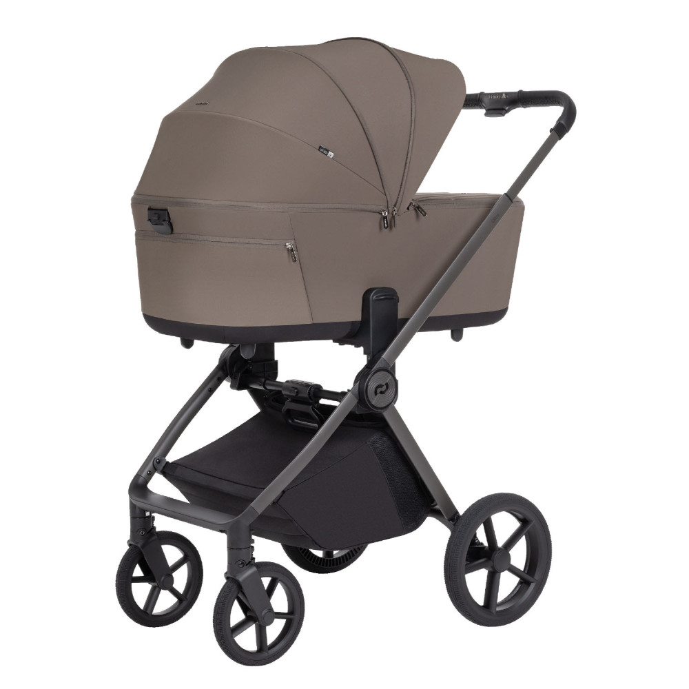 Carrello Ultra F CRL-6557 - детская коляска 2в1, люлька складывается вместе с рамой • Sugar Brown