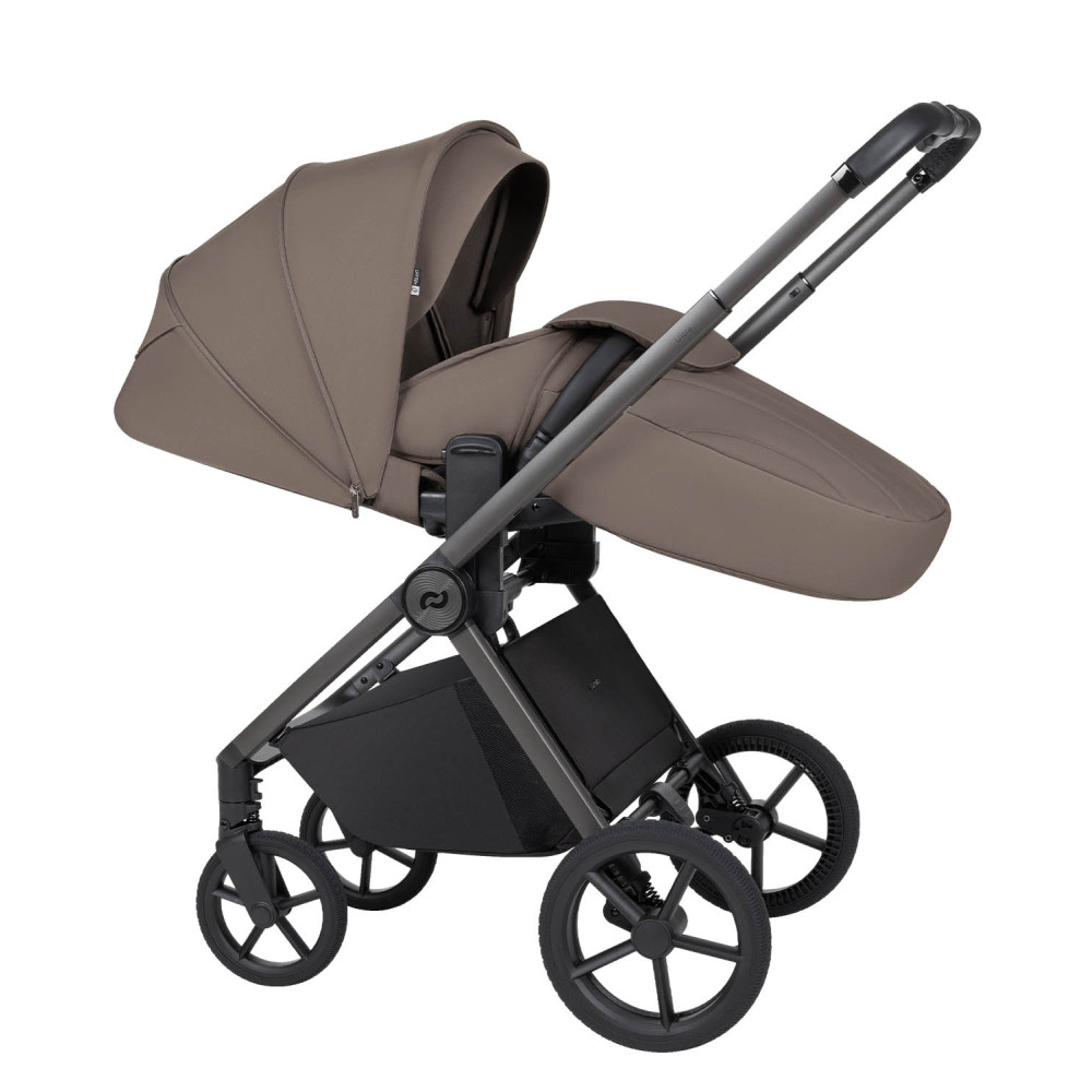Carrello Ultra F CRL-6557 - детская коляска 2в1, люлька складывается вместе с рамой • Sugar Brown