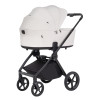 Carrello Ultra F CRL-6557 - дитяча коляска 2в1, люлька складається разом із рамою • Milk Grey