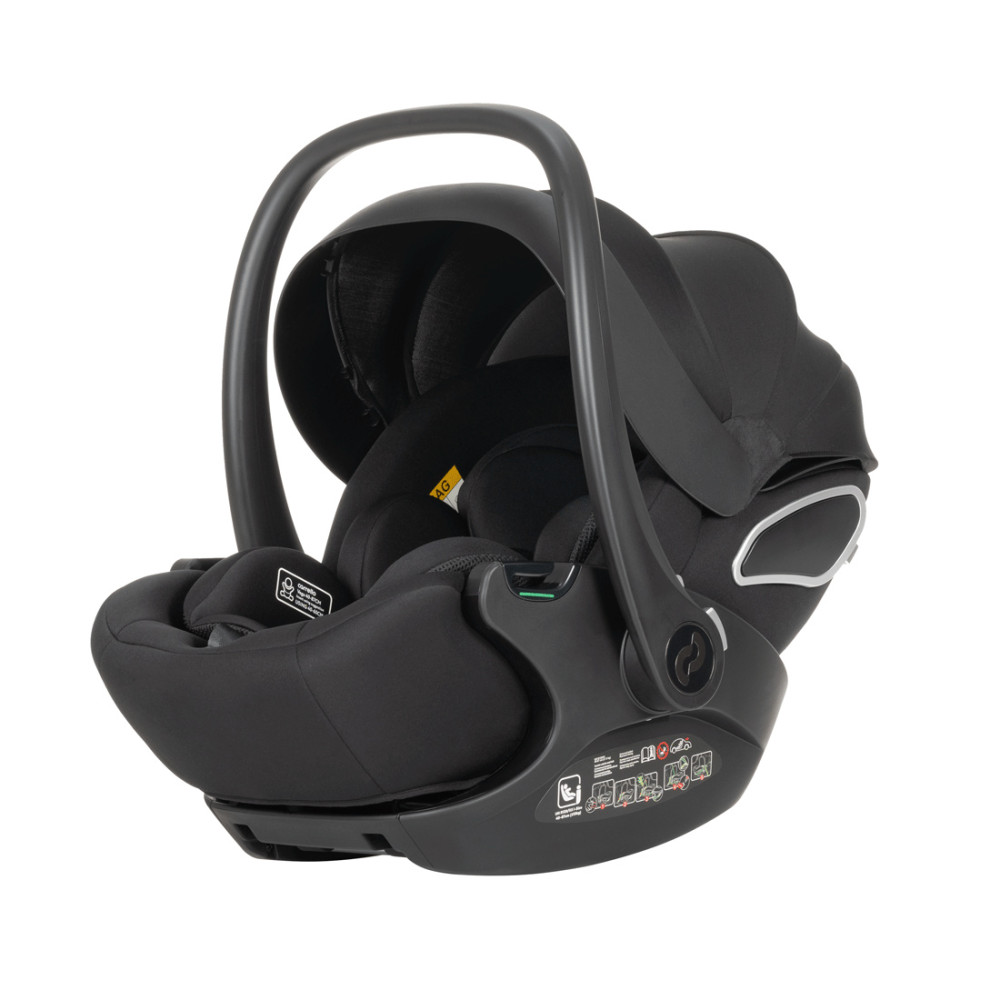 Carrello Vega CRL-14101/3AY - раскладное автокресло для младенца с поворотной базой ISOFIX, автолюлька (0 - 15 месяцев / 40 - 87 см) • Absolute Black