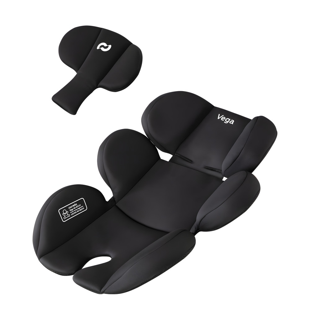 Carrello Vega CRL-14101AY - раскладное автокресло для младенца i-Size, автолюлька (0 - 15 месяцев / 40 - 87 см) • Absolute Black