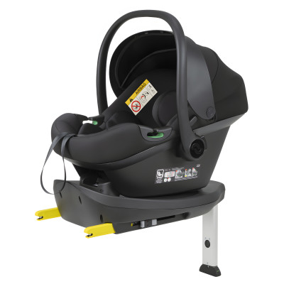 Carrello Nova CRL-16101/3 - автокресло для новорожденного i-Size с поворотной базой ISOFIX, автолюлька (0 - 15 месяцев / 40 - 87 см) • Black Line