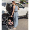 Carrello Nova CRL-16101/3 - автокресло для новорожденного i-Size с поворотной базой ISOFIX, автолюлька (0 - 15 месяцев / 40 - 87 см) • Black Line