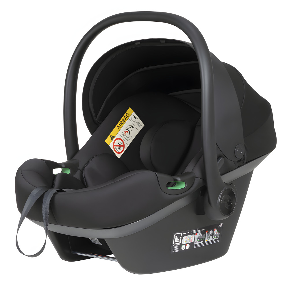 Carrello Nova CRL-16101/3 - автокресло для новорожденного i-Size с поворотной базой ISOFIX, автолюлька (0 - 15 месяцев / 40 - 87 см) • Black Line